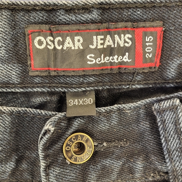Oscar Jeans Model 2015 Black Denim Jeans size 34x30 - Picture 5 of 7